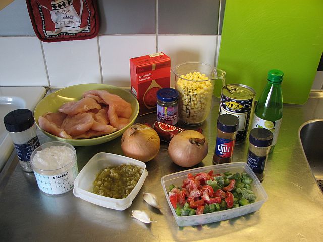 Ingredienser till fyllningen