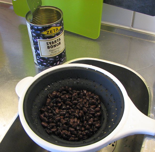 svarta bönor