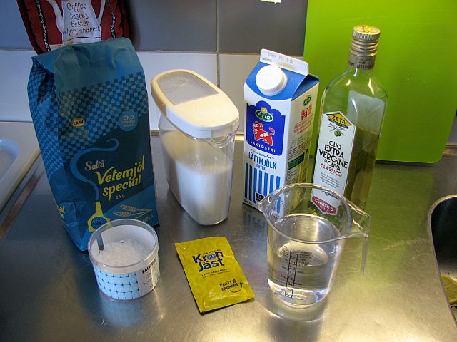 Ingredienser pizzadeg