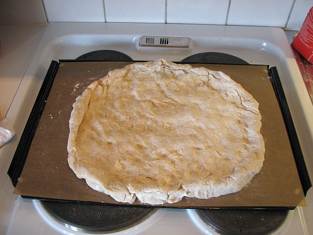 Pizzan är redo att toppas