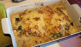 Fisk florentine med svamp