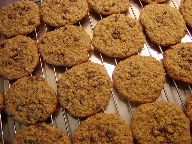 Havrekakor med chokladknappar - Oatmeal Chocolate Chip Cookies