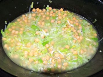 Kikärts- och purjolökssoppa 5