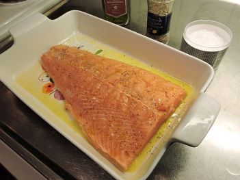 Laxfilé med purjolök och chevreost 3