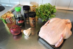 BBQ-kryddad ugnsstekt kyckling: ingredienser