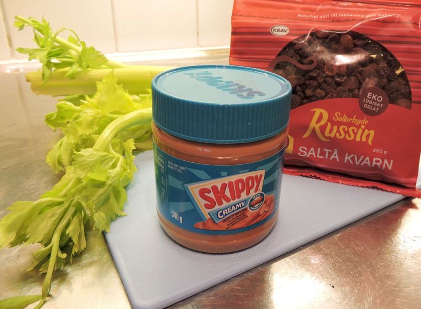 Myror på pinne: ingredienser