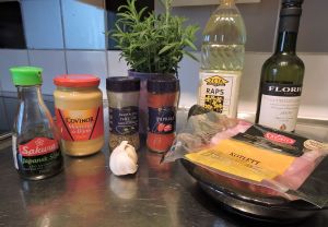 Marinerad fläskkotlett: ingredienser