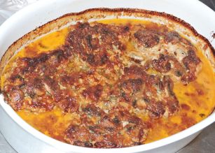 Marinerad fläskkotlett med svampsås