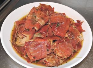 Saltimbocca på fläskfile