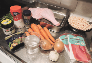 cassoulet-med-kalkon-ingredienser