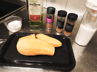 Kryddiga sötpotatis-pommes 1 ingredienser