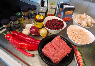 Mexikansk chili 1 ingredienser