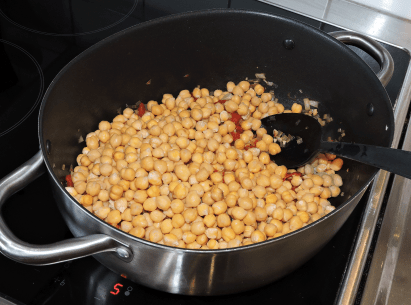 Fläskfile med spenat paprika o kikärter 12