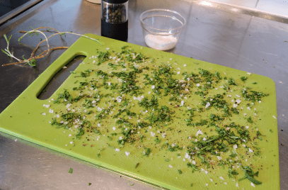 Fläskfile med spenat paprika o kikärter 2