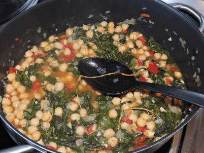 Fläskfile med spenat paprika o kikärter 21