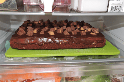 Chokladbrownies med jordnötssmör 36