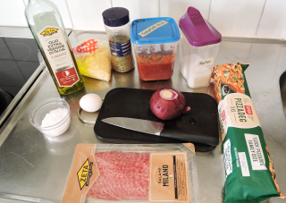 Pizzasnurror 1 - ingredienser