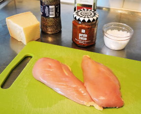 Kycklingfile med Pesto Rosso 1 - ingredienser