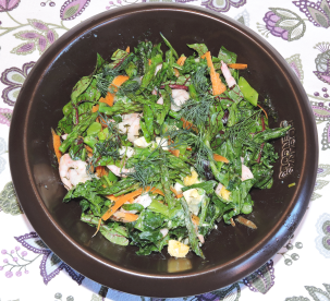 Räksallad med dillvinägrett