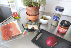 Focaccia 2 - ingredienser topping