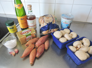 Poulet au Riesling - ingredienser