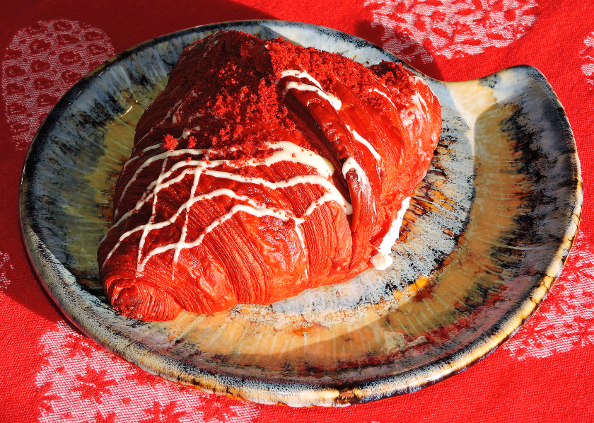 Red velvet croissant