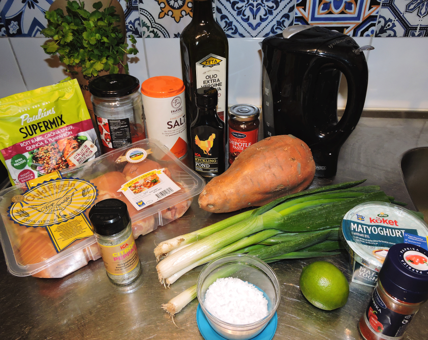 Chipotlekyckling: ingredienser