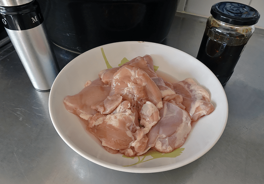 Teriyakikyckling, ingredienser.